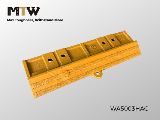 WA500-3HA Segmento do centro de fundição Meia seta 4 furos 90KG Segmento de proteção de balde de carregador de rodas