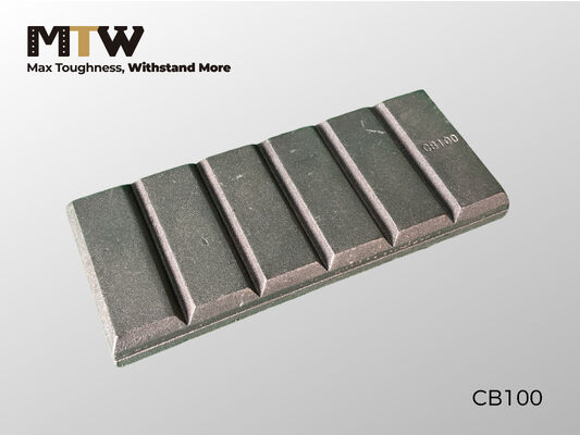 Componente pesado 3.9KG da proteção do desgaste do equipamento da peça 240×100×23mm do desgaste do bloco do chocolate CB100