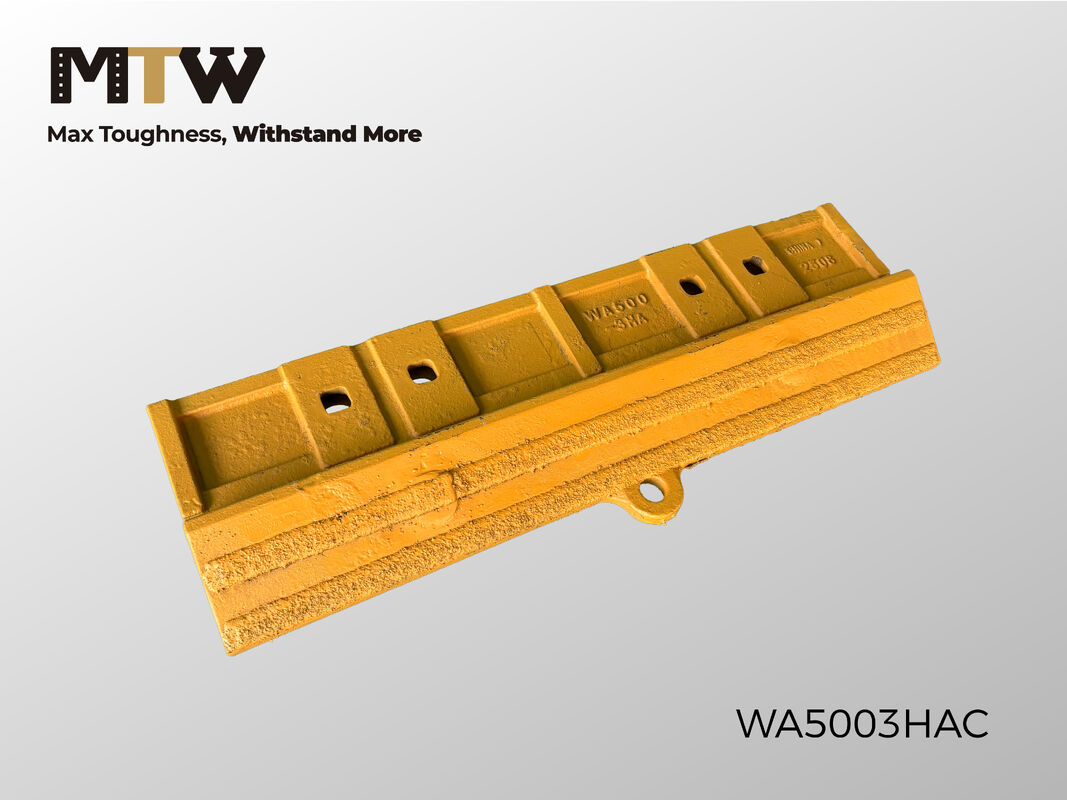 WA500-3HA Segmento do centro de fundição Meia seta 4 furos 90KG Segmento de proteção de balde de carregador de rodas