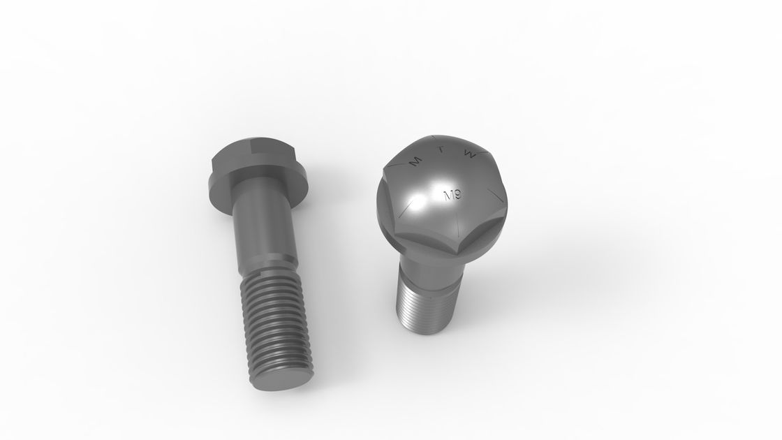 156-32-11210 Parafuso de esteira M19×1.5×65mm Grau 12.9 Liga de aço tratada termicamente